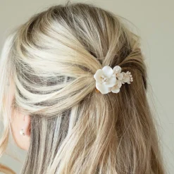 Ivory & Co Ivory and Co Tigerlilie Keramik Floral Cluster Gold Haarspange* Gold-haar-accessoires | Haarschmuck Für Blumenmädchen