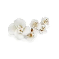 Ivory & Co Ivory and Co Tigerlilie Keramik Floral Cluster Gold Haarspange* Gold-haar-accessoires | Haarschmuck Für Blumenmädchen