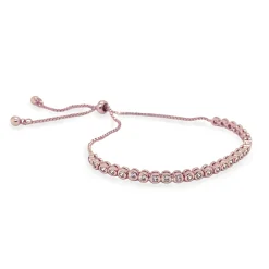 Ivory & Co Ivory and Co Tivoli Rose Gold Zierliches Kristall Toggle-Armband* Geschenke Für Blumenmädchen | Geschenke Für Brautjungfern