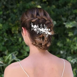 Ivory & Co Ivory and Co Vergissmeinnicht Opal Kristall Haarspange* Haarschmuck Aus Kristall | Silberne Haar-accessoires