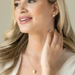 Ivory & Co Ivory and Co Westbury Gold Perlentropfen-Anhänger* Geschenke Für Die Mutter Des Bräutigams | Geschenke Für Die Mutter Der Braut
