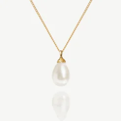 Ivory & Co Ivory and Co Westbury Gold Perlentropfen-Anhänger* Geschenke Für Die Mutter Des Bräutigams | Geschenke Für Die Mutter Der Braut