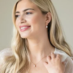 Ivory & Co Ivory and Co Westbury Rose Gold Perle Tropfen Anhänger* Geschenke Für Die Mutter Des Bräutigams | Geschenke Für Die Mutter Der Braut