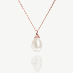 Ivory & Co Ivory and Co Westbury Rose Gold Perle Tropfen Anhänger* Geschenke Für Die Mutter Des Bräutigams | Geschenke Für Die Mutter Der Braut