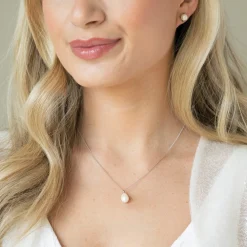 Ivory & Co Ivory and Co Westbury Silber Perle Tropfen Anhänger* Geschenke Für Die Mutter Des Bräutigams | Geschenke Für Die Mutter Der Braut