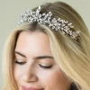 Ivory & Co Ivory and Co Winterstar funkelnden Kristall Starburst Tiara* Haarschmuck Aus Kristall | Silberne Haar-accessoires