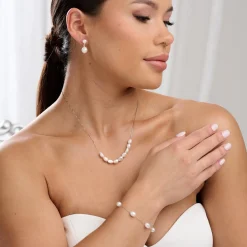 Lace & Favour Kala Süßwasserperlen-Armband* Perlen-hochzeitsschmuck | Silberner Hochzeitsschmuck
