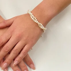 Lace & Favour Katarina Gedrehtes Süßwasserperlen-Armband* Geschenke Für Die Mutter Des Bräutigams | Geschenke Für Die Mutter Der Braut