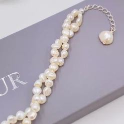 Lace & Favour Katarina Gedrehtes Süßwasserperlen-Armband* Geschenke Für Die Mutter Des Bräutigams | Geschenke Für Die Mutter Der Braut