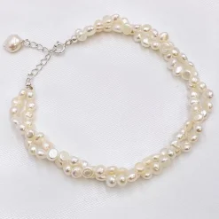 Lace & Favour Katarina Gedrehtes Süßwasserperlen-Armband* Geschenke Für Die Mutter Des Bräutigams | Geschenke Für Die Mutter Der Braut