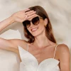 Katie Loxton Amalfi Schildpatt Katzenaugen-Sonnenbrille*Damen Damensonnenbrillen | Flitterwochengeschenke