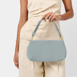 Katie Loxton Asha Blue Mist Suedette Wristlet Bag* Hochzeitsgäste-taschen | Hochzeit Handtaschen