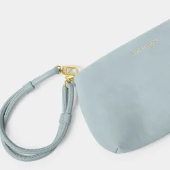 Katie Loxton Asha Blue Mist Suedette Wristlet Bag* Hochzeitsgäste-taschen | Hochzeit Handtaschen