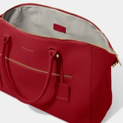 Katie Loxton Chelsea Garnet Red Wochenendtasche Duffle Bag* Flitterwochengeschenke | Wochenendtaschen