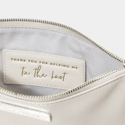 Katie Loxton dankeschön für die Hilfe beim Binden des Knotens" Graue Tasche* Sentiment-säckchen | Geschenke Für Die Mutter Des Bräutigams