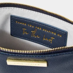 Katie Loxton dankeschön für die Hilfe beim Binden des Knotens" Marinefarbenes Etui* Sentiment-säckchen | Geschenke Für Die Mutter Des Bräutigams