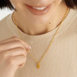 Katie Loxton gold-Charm-Halskette "So geliebt* Verlobungsgeschenke | Geschenke Für Brautjungfern