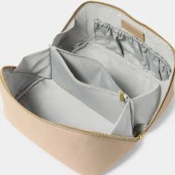 Katie Loxton Große helltaupefarbene Kosmetiktasche und Waschbeutel* Make-up- Und Kulturbeutel | Flitterwochengeschenke