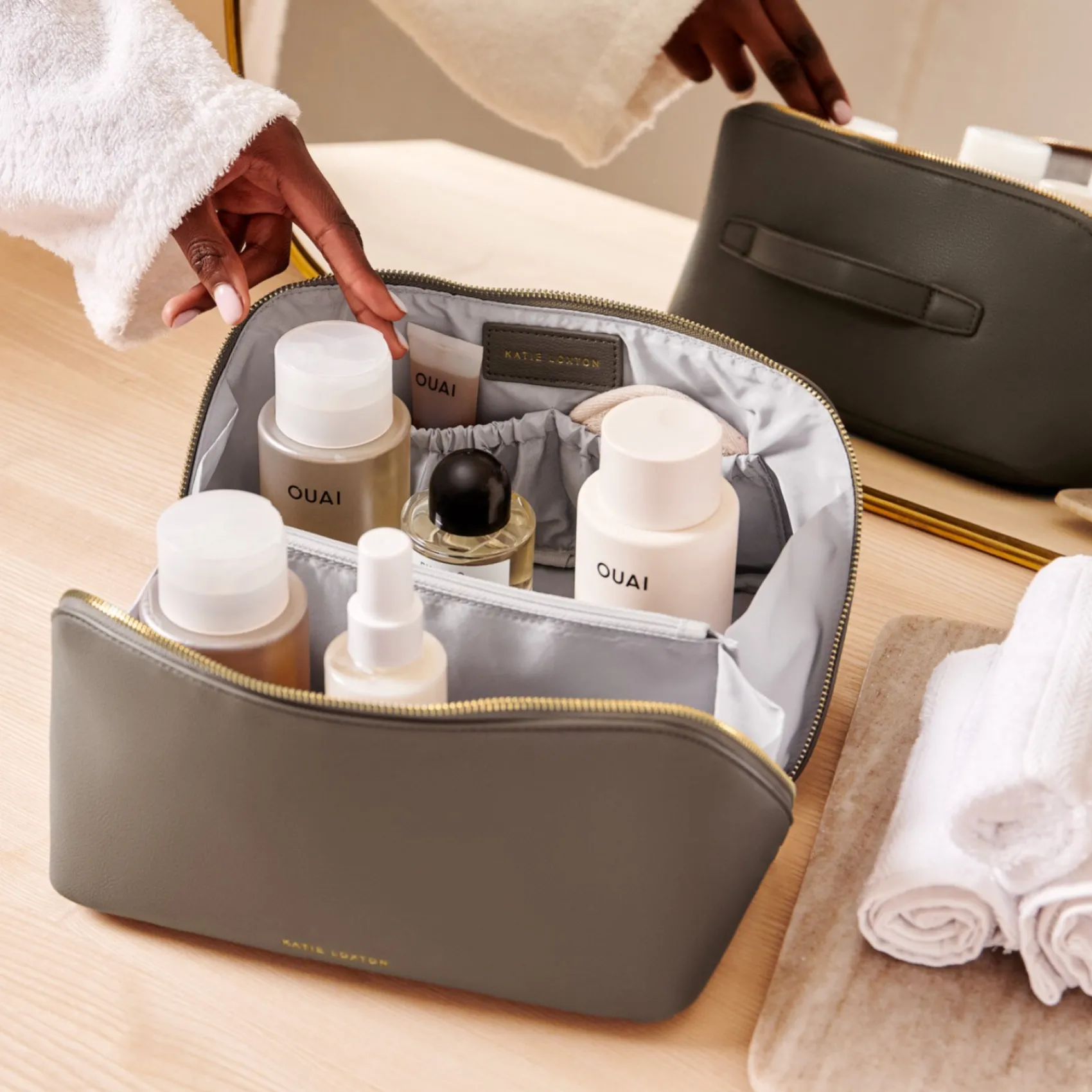 Katie Loxton Großer Nerz-Kosmetik- und Waschbeutel* Make-up- Und Kulturbeutel | Flitterwochengeschenke