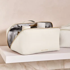 Katie Loxton Großer weißer Schmink- und Waschbeutel* Make-up- Und Kulturbeutel | Flitterwochengeschenke