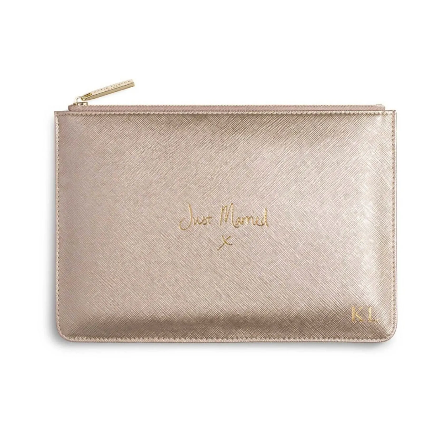 Katie Loxton just Married" Metallic Gold Perfektes Etui* Sentiment-säckchen | Flitterwochengeschenke