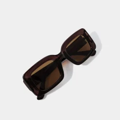 Katie Loxton Kreta Braun Rechteckige Sonnenbrille*Damen Damensonnenbrillen | Flitterwochengeschenke