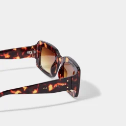 Katie Loxton Kreta Schildpatt Rechteckige Sonnenbrille*Damen Damensonnenbrillen | Flitterwochengeschenke