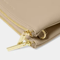 Katie Loxton Light Taupe Duo Pouch* Sentiment-säckchen | Geschenke Für Die Mutter Des Bräutigams