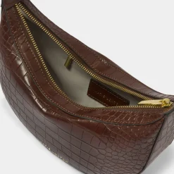 Katie Loxton Marni Schokolade Braun Faux Croc Kleine Umhängetasche* Hochzeitsgäste-taschen