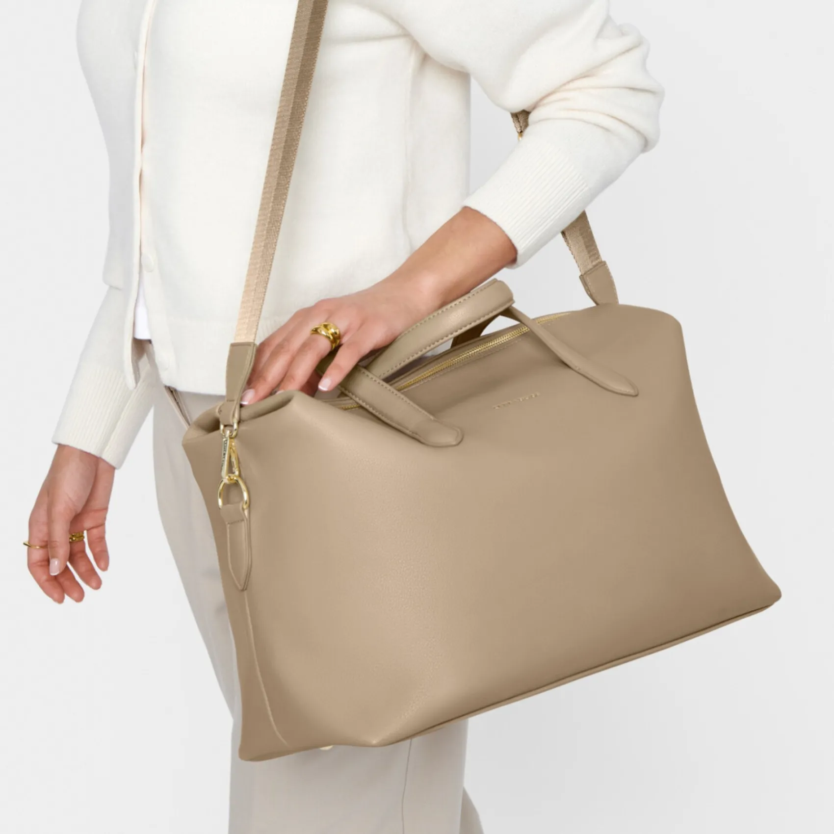 Katie Loxton Milan Light Taupe Cabin Bag* Flitterwochengeschenke | Wochenendtaschen
