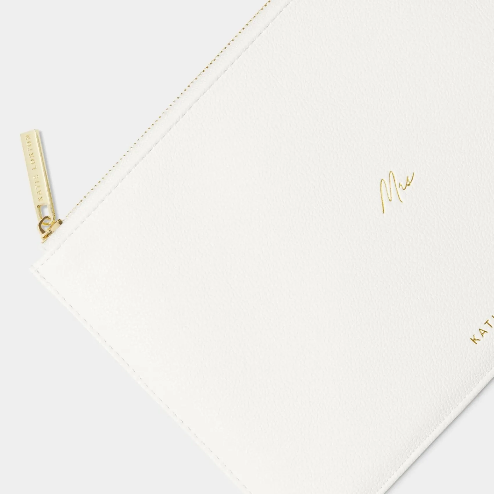 Katie Loxton 'Mrs' White Sentiment Pouch* Sentiment-säckchen | Flitterwochengeschenke