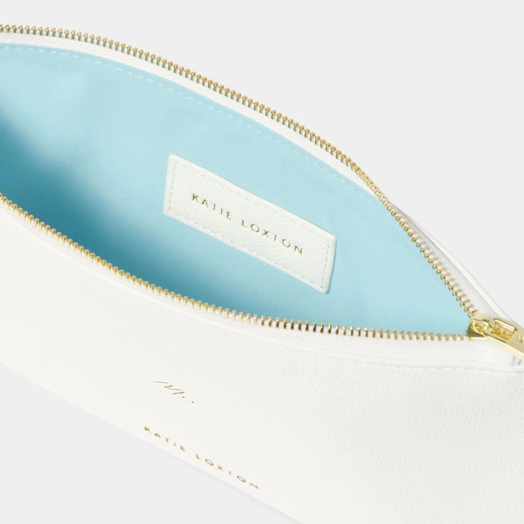 Katie Loxton 'Mrs' White Sentiment Pouch* Sentiment-säckchen | Flitterwochengeschenke