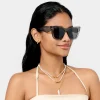 Katie Loxton Porto Schwarz Transparent Grau Katzenaugen-Sonnenbrille*Damen Damensonnenbrillen | Flitterwochengeschenke