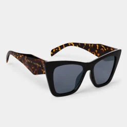 Katie Loxton Porto Schwarz Schildpatt Cat Eye Sonnenbrille*Damen Damensonnenbrillen | Flitterwochengeschenke