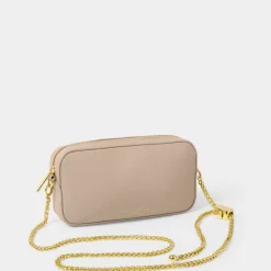 Katie Loxton Remi Light Taupe Slider Chain Crossbody Tasche* Hochzeitsgäste-taschen | Anlass Handtaschen