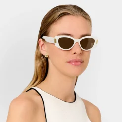 Katie Loxton Rimini Off White Oval Sonnenbrille*Damen Damensonnenbrillen | Flitterwochengeschenke
