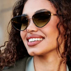 Katie Loxton Saint-Tropez Braun Schildpatt Katzenaugen-Sonnenbrille*Damen Damensonnenbrillen | Flitterwochengeschenke