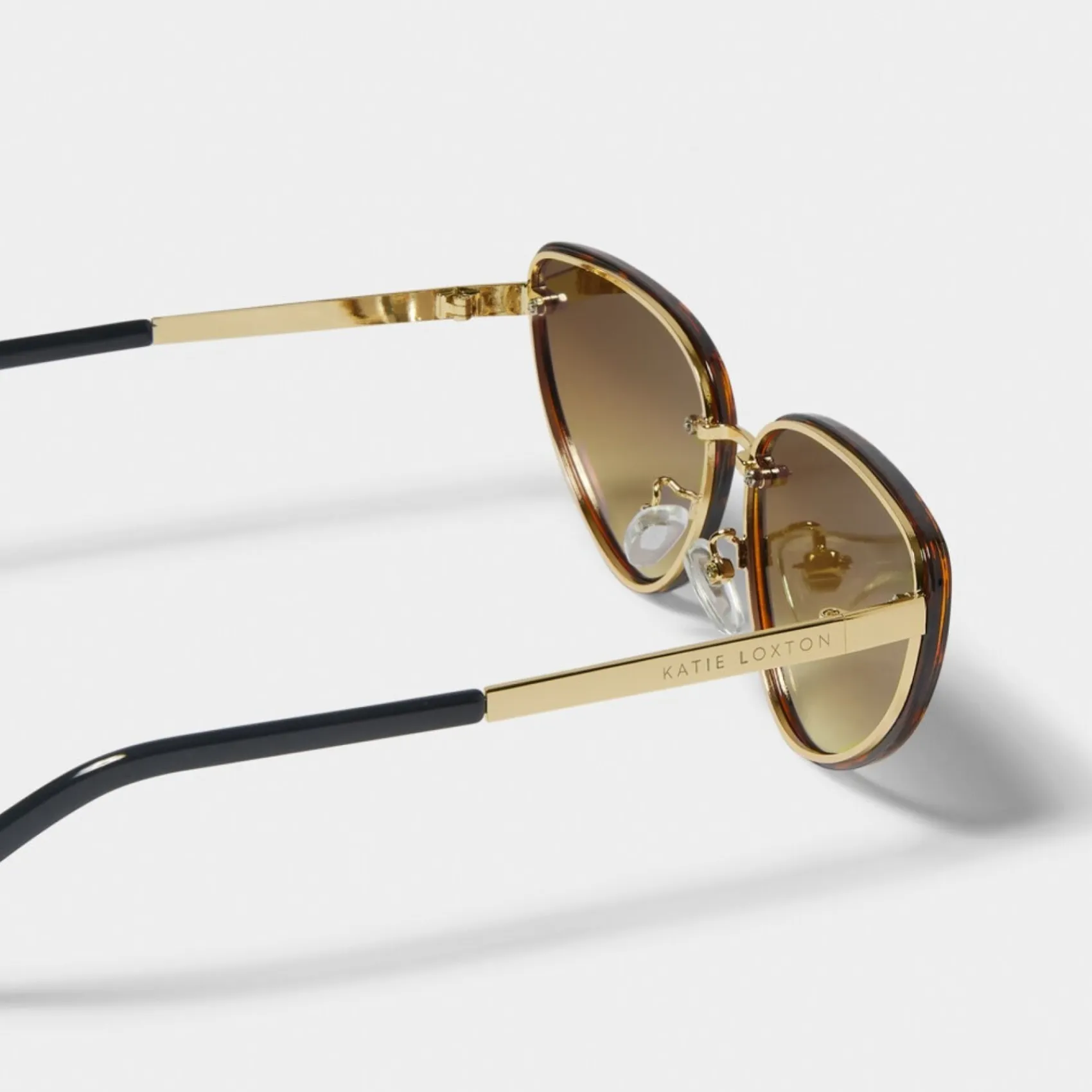 Katie Loxton Saint-Tropez Braun Schildpatt Katzenaugen-Sonnenbrille*Damen Damensonnenbrillen | Flitterwochengeschenke