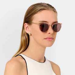 Katie Loxton Santorini Rose Gold Breite Katzenaugen-Sonnenbrille*Damen Damensonnenbrillen | Flitterwochengeschenke