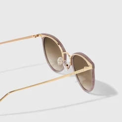 Katie Loxton Santorini Taupe Gradient Wide Cat Eye Sunglasses*Damen Damensonnenbrillen | Flitterwochengeschenke