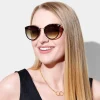 Katie Loxton Santorini Tortoiseshell Wide Cat Eye Sunglasses*Damen Damensonnenbrillen | Flitterwochengeschenke