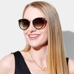 Katie Loxton Santorini Tortoiseshell Wide Cat Eye Sunglasses*Damen Damensonnenbrillen | Flitterwochengeschenke