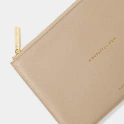 Katie Loxton sentiment-Beutel "Wunderbare Mutter" in Taupe* Sentiment-säckchen | Geschenke Für Die Mutter Des Bräutigams