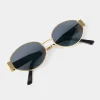 Katie Loxton Siena Matt Gold Oval Sonnenbrille*Damen Damensonnenbrillen | Flitterwochengeschenke