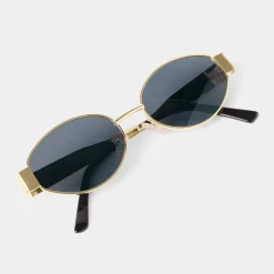 Katie Loxton Siena Matt Gold Oval Sonnenbrille*Damen Damensonnenbrillen | Flitterwochengeschenke