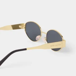 Katie Loxton Siena Matt Gold Oval Sonnenbrille*Damen Damensonnenbrillen | Flitterwochengeschenke