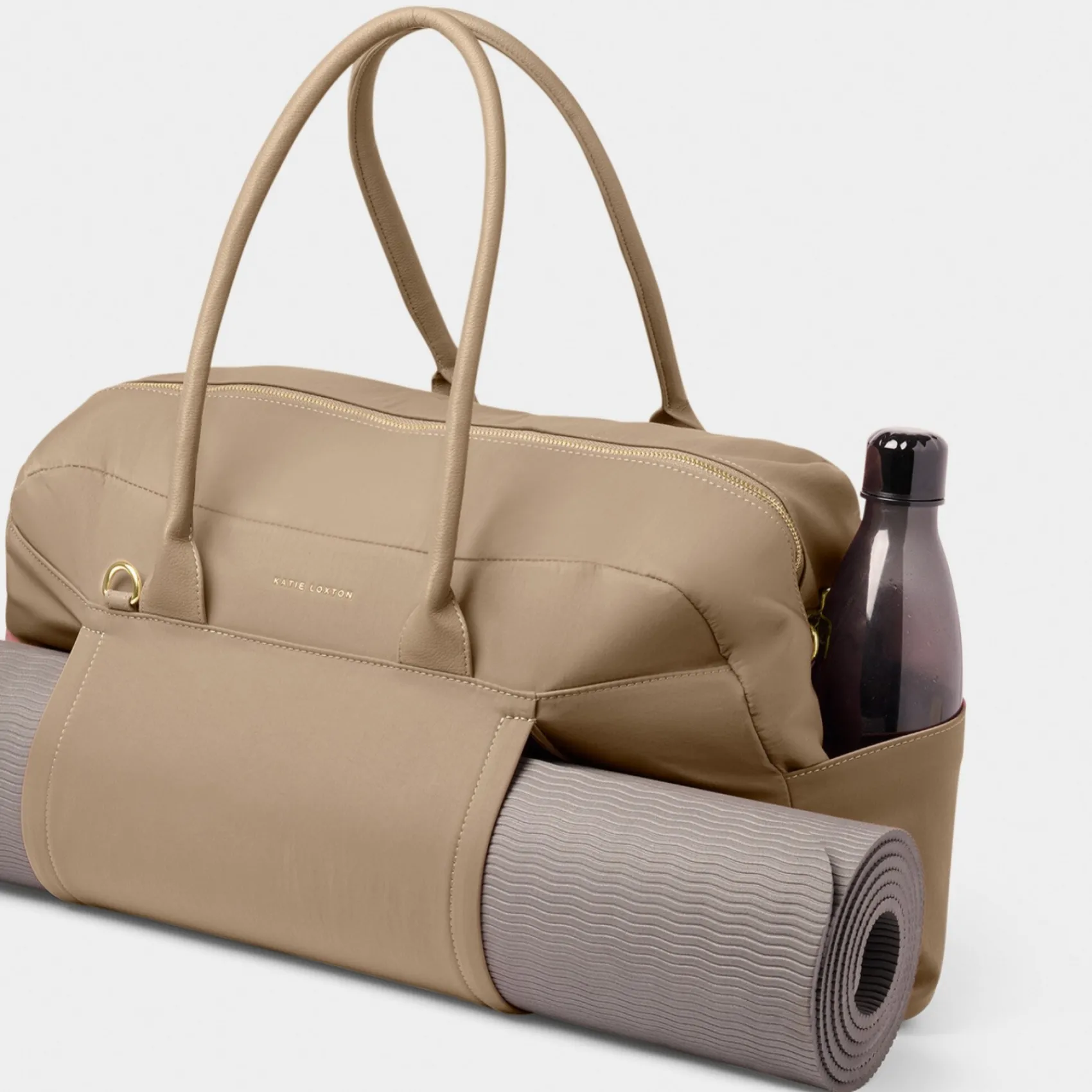 Katie Loxton Taupe Nylon-Luxe Gym Bag* Wochenendtaschen | Wochenendtaschen