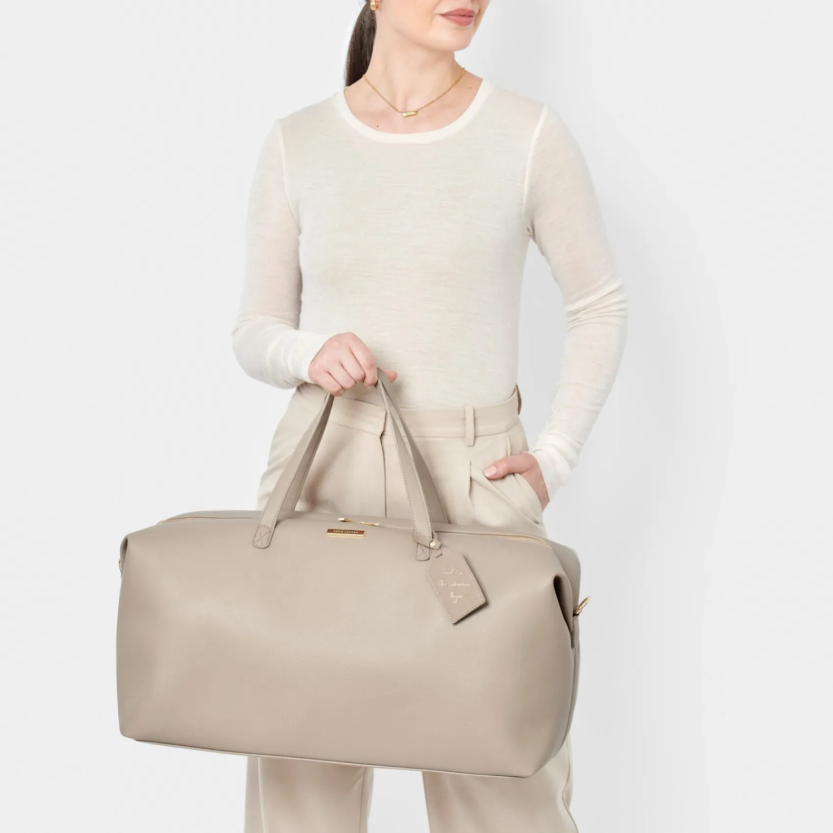 Katie Loxton Taupe Wochenendtasche Duffle Bag* Flitterwochengeschenke | Geschenke Für Die Braut