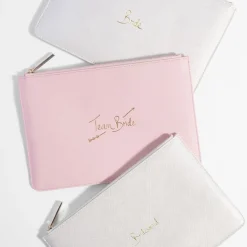 Katie Loxton 'Team Bride' Rosa Perfekte Tasche* Sentiment-säckchen | Geschenke Für Brautjungfern
