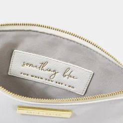 Katie Loxton weißes Täschchen 'Something Blue For When You Say I Do'* Sentiment-säckchen | Etwas Blaue Geschenke